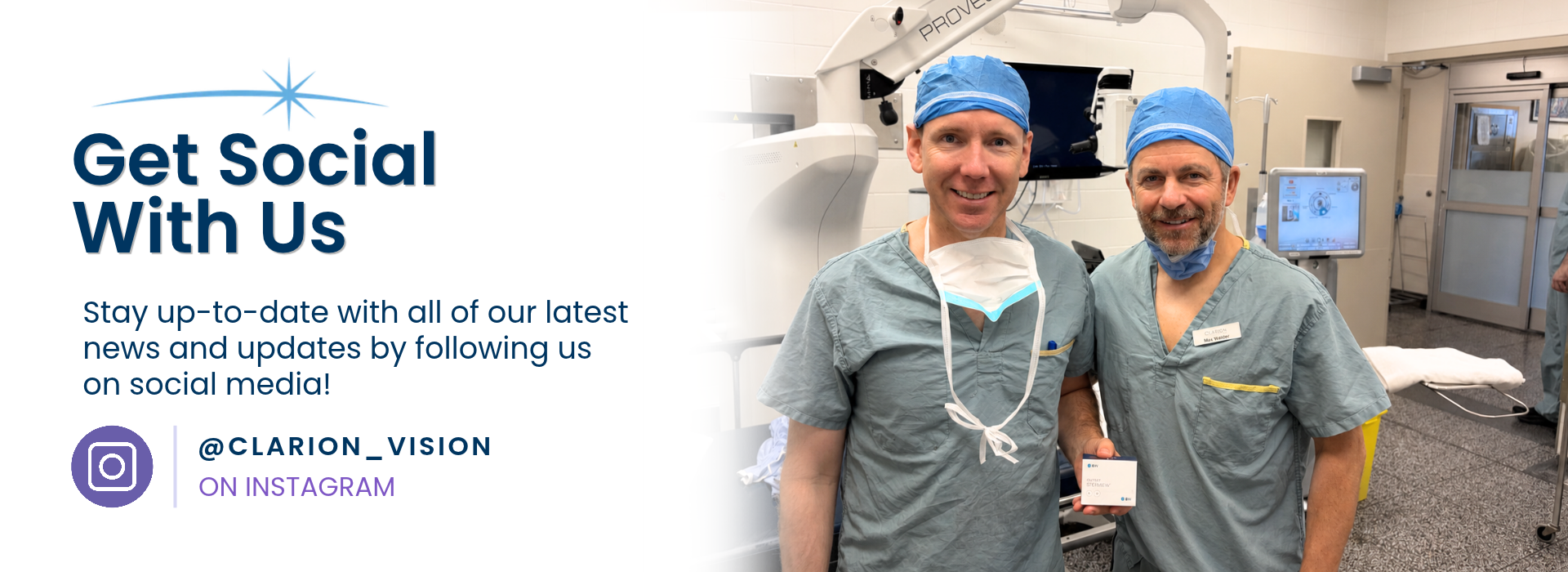 larion Vision showing a surgeon and vision consultant with the ISOPURE SERENITY IOL